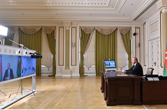 İlham Əliyevlə Monteneqro parlamentinin sədri arasında videoformatda görüş oldu — FOTO