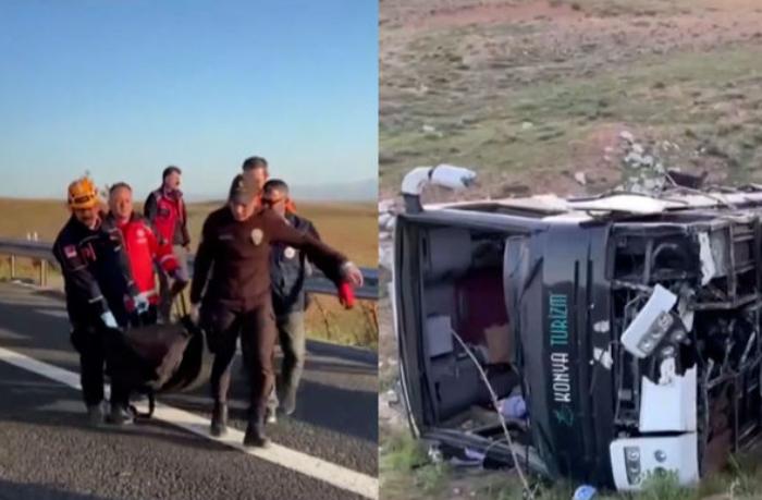 Türkiyədə  avtobus qəzaya uğradı, ölən və yaralananlar var