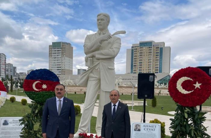 Ankarada Əhməd Cavadın heykəlinin açılışı oldu — FOTOLAR
