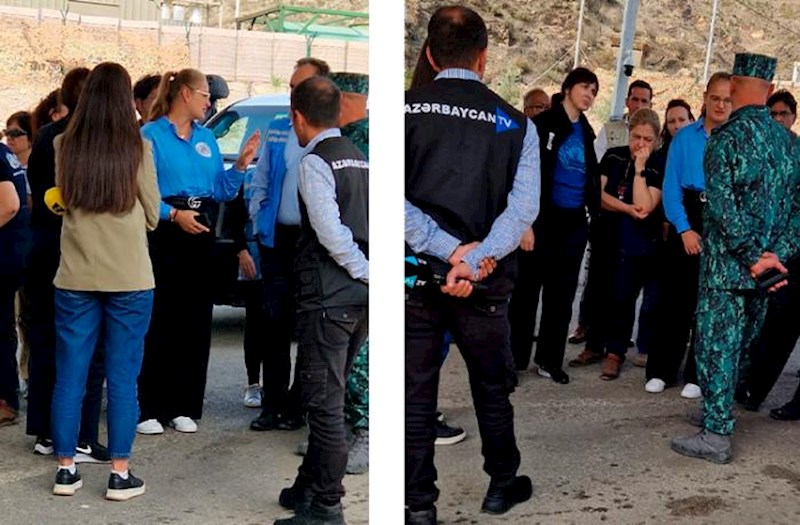 BMT nümayəndələri Laçın sərhəd-keçid məntəqəsinə baxıblar — FOTO