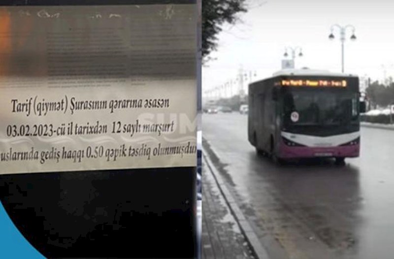 Sumqayıtda bəzi avtobuslarda gediş haqqı 20 qəpik qalxdı — Süni qiymət artıranlara XƏBƏRDARLIQ