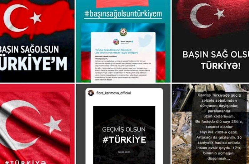 Azərbaycanlı məşhurlardan Türkiyəyə başsağlığı mesajları — FOTOLAR