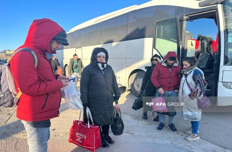 46 nəfər Adanadan avtobusla Azərbaycana yola düşüb