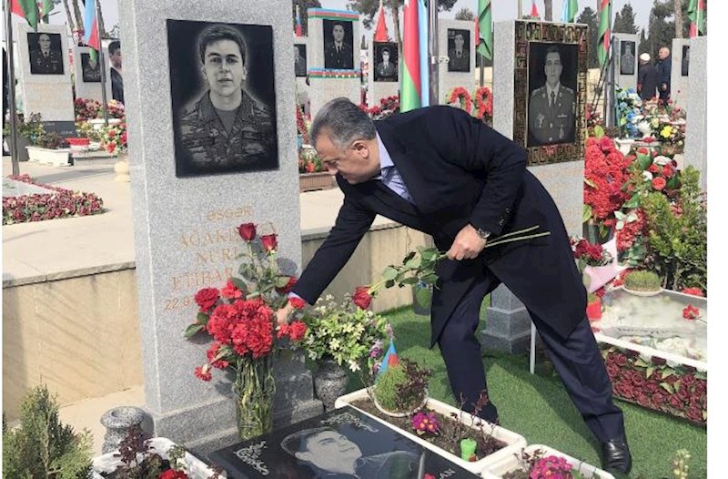 Abşeron rayonunda şəhid ailələri Novruz bayramı günlərində ziyarət edilib— FOTOLAR