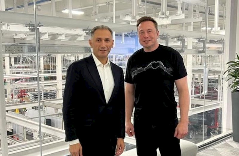 Rəşad Nəbiyev İlon Maskla görüşdü — FOTO