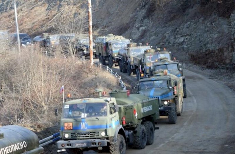 Sülhməramlılar Xankəndiyə 12 ton humanitar yük gətirib