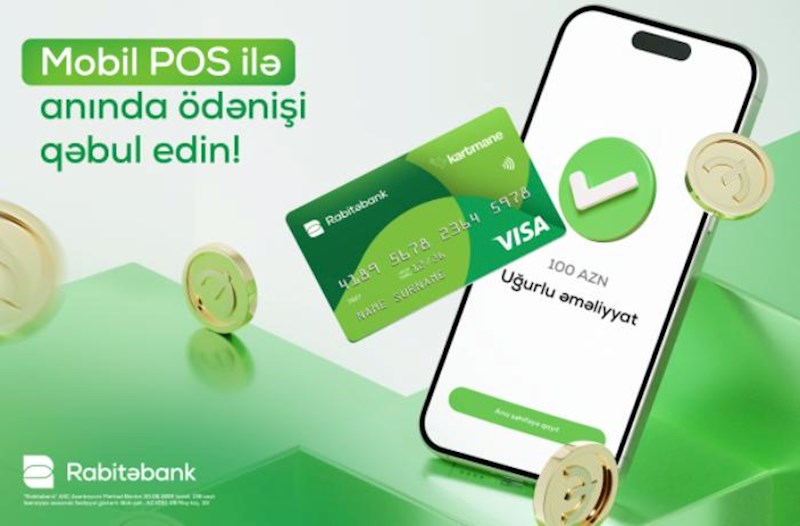 “Rabitəbank”ın “Mobil POS” xidməti ilə POS terminal cibinizdə!