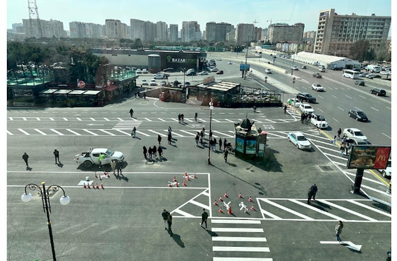 “Gənclik” metrostansiyasının yanında yeni nəqliyyat mübadilə mərkəzi yaradıldı