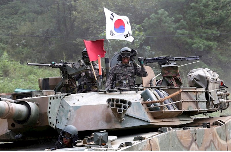 Cənubi Koreya Ordusu da hərbi təlimlərə başladı