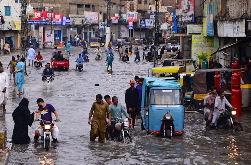Pakistanda güclü yağışlar nəticəsində ölənlərin sayı 63-ə çatdı