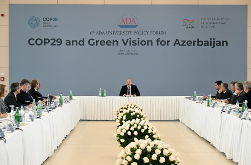 Prezident “COP29 və Azərbaycan üçün Yaşıl Baxış” beynəlxalq forumunda iştirak edib — YENİLƏNİB (VİDEO)