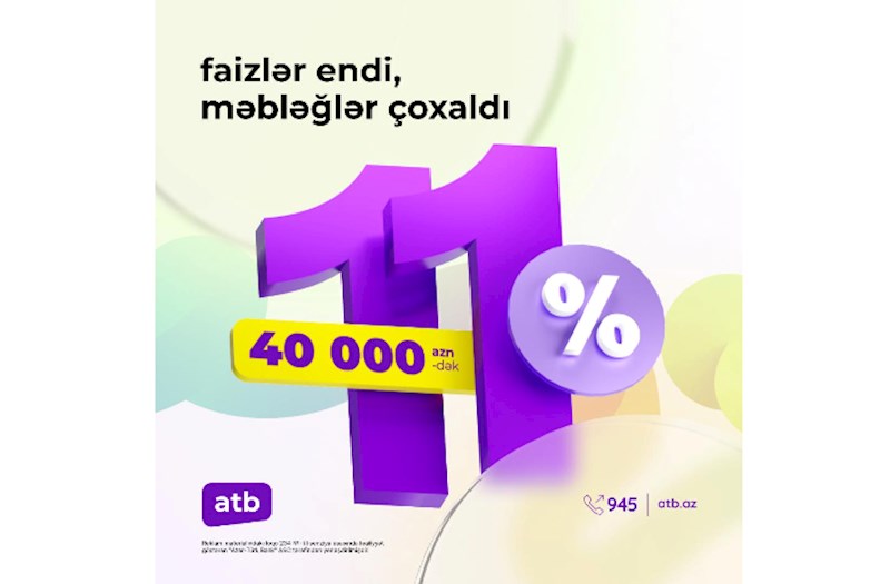 Azər Türk Bankda sərfəli kredit kampaniyası davam edir