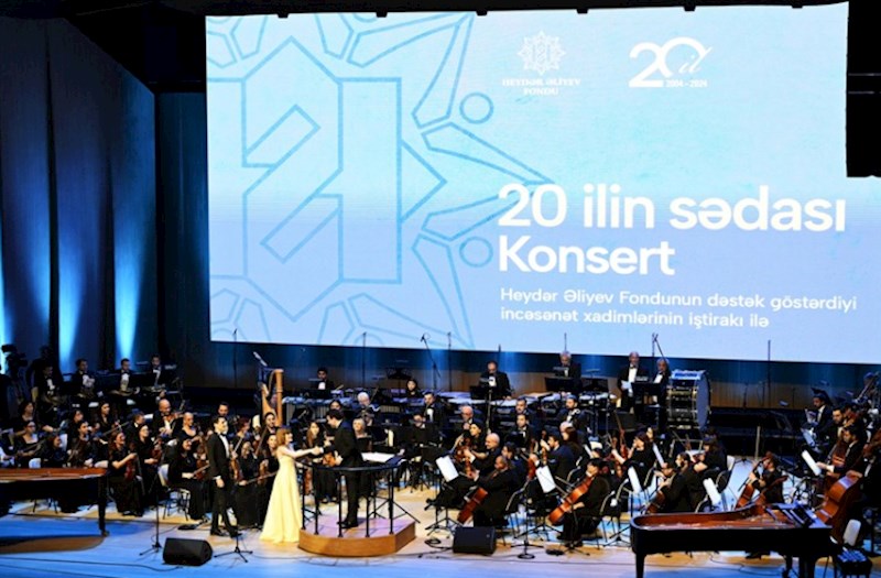 Heydər Əliyev Fondunun 20 illiyinə həsr olunan konsert keçirildi — FOTOLAR